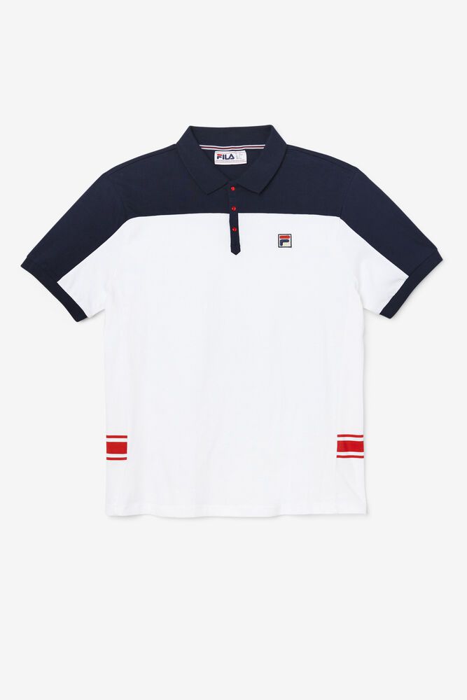 Fila Mivvi Polo White - Mens - 71940NWID